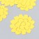 The workpiece of Foamiran "Flower Curly" 10x9.5 cm set 5 pcs. Ribbed yellow