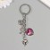 Keychain from the evil eye metal "sea" 6.5 cm