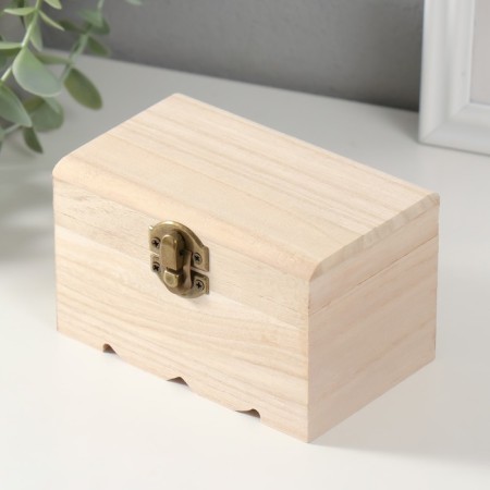 Casket wood for painting 7.5x7.5x12 cm-2
