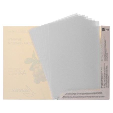 Watercolor paper in the A4 folder, Ladoga ZHK, 20 sheets, 200 g/m2, medium -grained, (252781933)-7