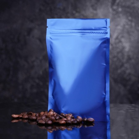 Package doy-pack, matte, blue, 10 x 15 x 4 cm-2