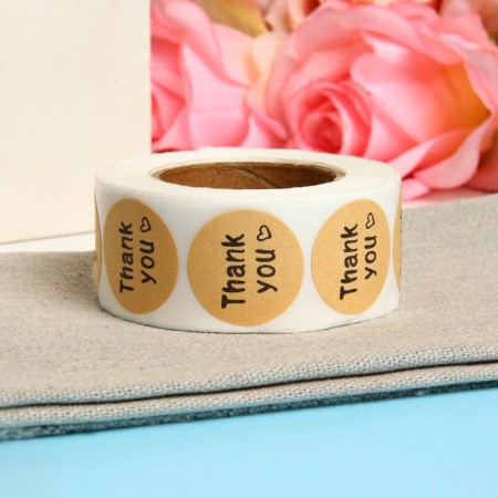 Stickers in the roll "Love", 500 pcs, 2.5 x 2.5 cm-2