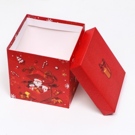 Self -charged box "Santa Claus in the box" 15 x 15 x 15 cm-3