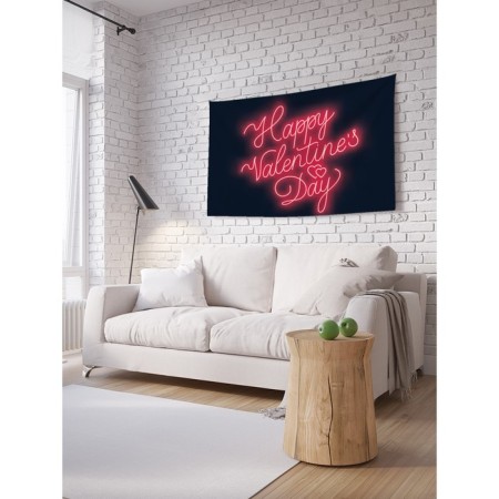 Decorative panel with photo printing “Valentine’s Day”, horizontal, size 150x200 cm