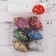 Christmas tree decoration "Payttes in sequins" (set 6 pcs) 4x7 cm, mix