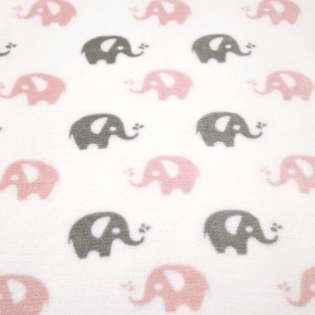 Blanket, size 100 × 140 cm, elephant print-1
