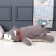 Soft toy-podushka "Husky", 60 cm, color gray color