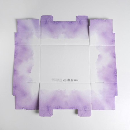 Gift folding box, packaging, “lavender”, 31.2 x 25.6 x 16.1 cm-6