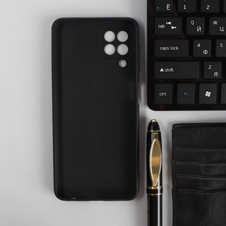 Pero cover for Samsung A22, silicone, black-1