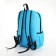 School backpack on lightning, 4 pockets, blue color