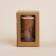 A glass with a cork sl Home “Tira”, 350 ml, 9.5 × 9.5 × 14.5 cm, beige color