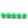 Cargo Cheburashka painted collapsible Yaman 5 pcs., 52 g, green