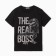 T -shirt for a boy, black color, height 128 cm