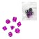 A set of cubes for D&D (Dungeons and Dragons, DND) "Game time", Series: D&D, 7 pcs, purple