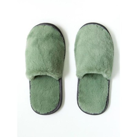 Slippers female closed nose, size 39-41, emerald color-3