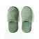 Slippers female closed nose, size 39-41, emerald color