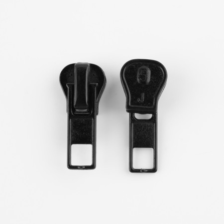 Automatic lock for lightning "Tractor", No. 5, 10 pcs, black color-1