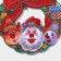 Decorative luminous jewelry (suspension) "New Year's Wreath" 32x31 cm