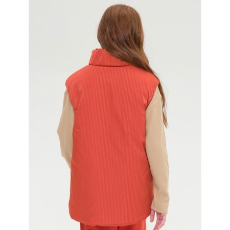 Vest for girls, height 122 cm, orange color-8