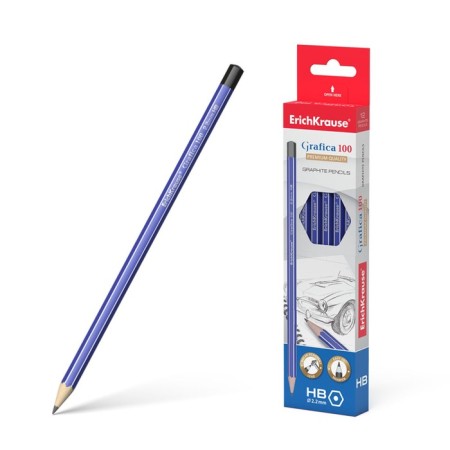 Pencil Chernographic HB, 2.2 mm, Erichkrause Grafica 100, hexagonal, from selected wood