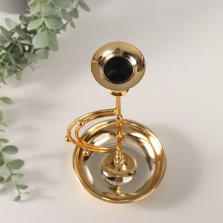 Summary Metal for 1 candle "Balls on the arc" D-2 cm 10.5x10.5x23 cm-4