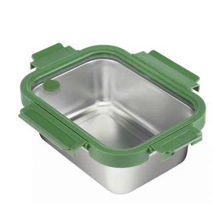 Smart Solutions lunch box, glass cover, 1.2 l, green color-2