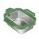 Smart Solutions lunch box, glass cover, 1.2 l, green color