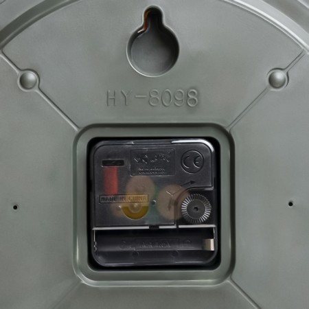 Wall clock, series: kitchen, "dessert", smooth move, d-20 cm, blue-2