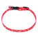 Collar "paws-capacity" with a bell, kapron, 30 x 1 cm, red