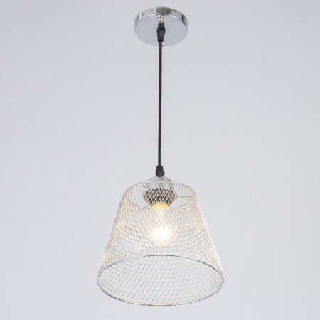Lamp Bayerlux "Fish" E27 40W chrome 20x20x16-116cm-1