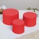 A set of silicone forms for baking "HB" red, 3 pcs.