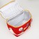 Tarmosumka with a zipper, 10 l, yellow/red color