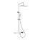 Shower system Rush Palm PL5535-60, tropical shower, manual watering, shelf, chrome