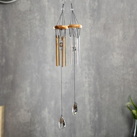 Wind Music Metal, Plastic "Crystals" 6 tubes MIX 30x6x6 cm-5