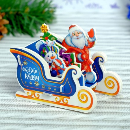 3D Конструктор фигурки «Сани Деда Мороза»-2