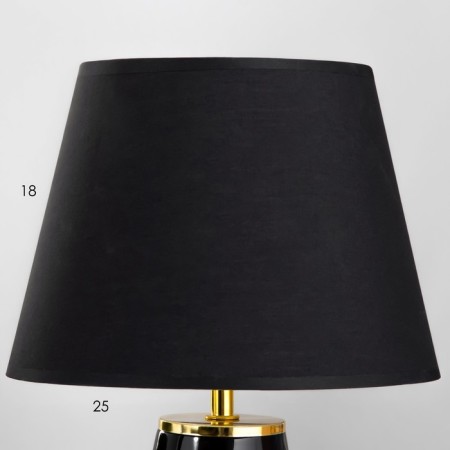 E14 table lamp E14 40W black and gold 24x24x36 cm Risalux-3