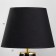 E14 table lamp E14 40W black and gold 24x24x36 cm Risalux