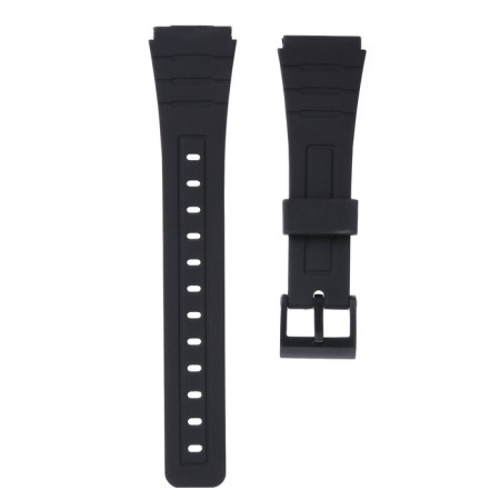 Watch strap, 20 mm, silicone, L-22 cm, black-1