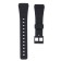 Watch strap, 20 mm, silicone, L-22 cm, black