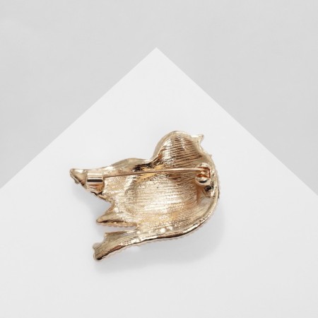 Book "pigeon", white color in gold-2