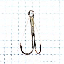 The hook KOI Weedless Double Hook, size 4 Int, BN color, double non -challenge, 5 pcs.