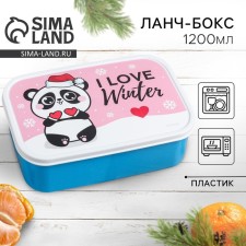 Lunch - boxing I love winter, panda 1.2 l