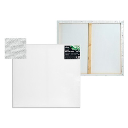 Canvas on the subframe, cotton 100%, 1.6 x 50 x 60 cm, acrylic soil, medium -grained, 380 g/m²