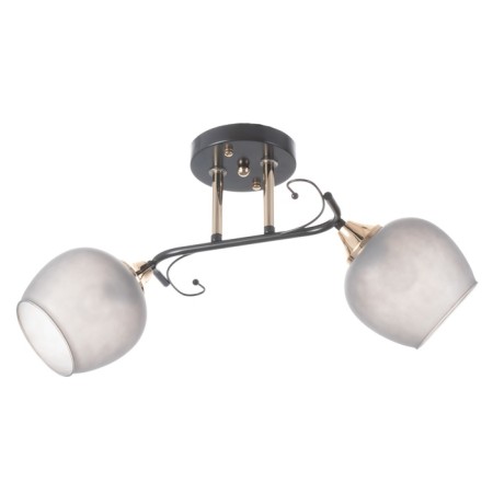 Acapulko chandelier 2x60W E27 is brown, gold 48x28x24cm
