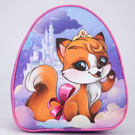 Baby backpack for the girl "Fox on the Cloud", 23x20.5 cm, lightning department-1