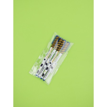 Plastic pen “Best graduate of the school”, blue paste 0.7 mm, set 4 pcs.-1