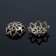 Hats for beads (set 30 pcs.) SM-019, 8 × 4 mm, silver color