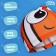 A nursery cap “Fish”, fabric, girth 46-52 cm, Orange color