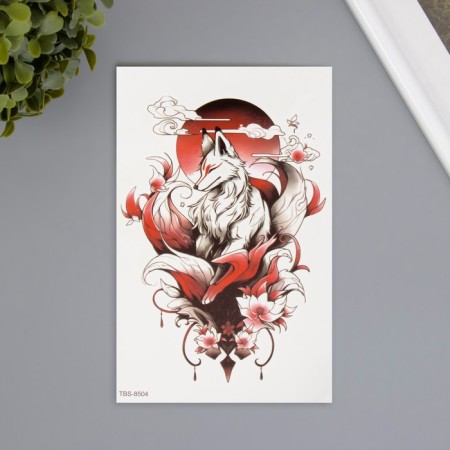 Tattoo on the body color "Flower Flower" 12x19 cm