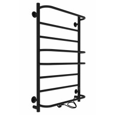 Electric towel Indigo Europe Lux, 800x500 mm, timer, hidden installation, black